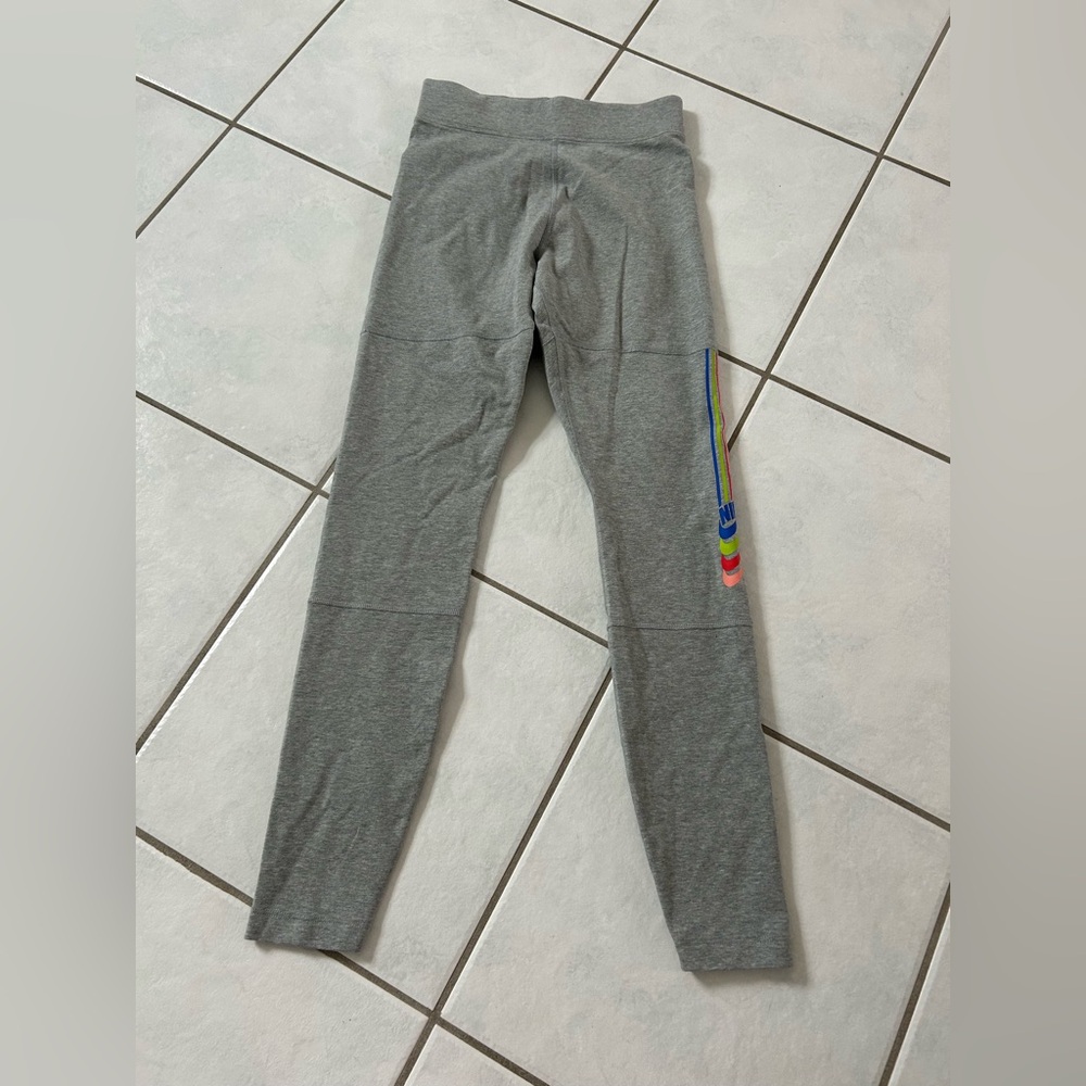 Nike Gray Women’s Leggings with Colorful Stripe